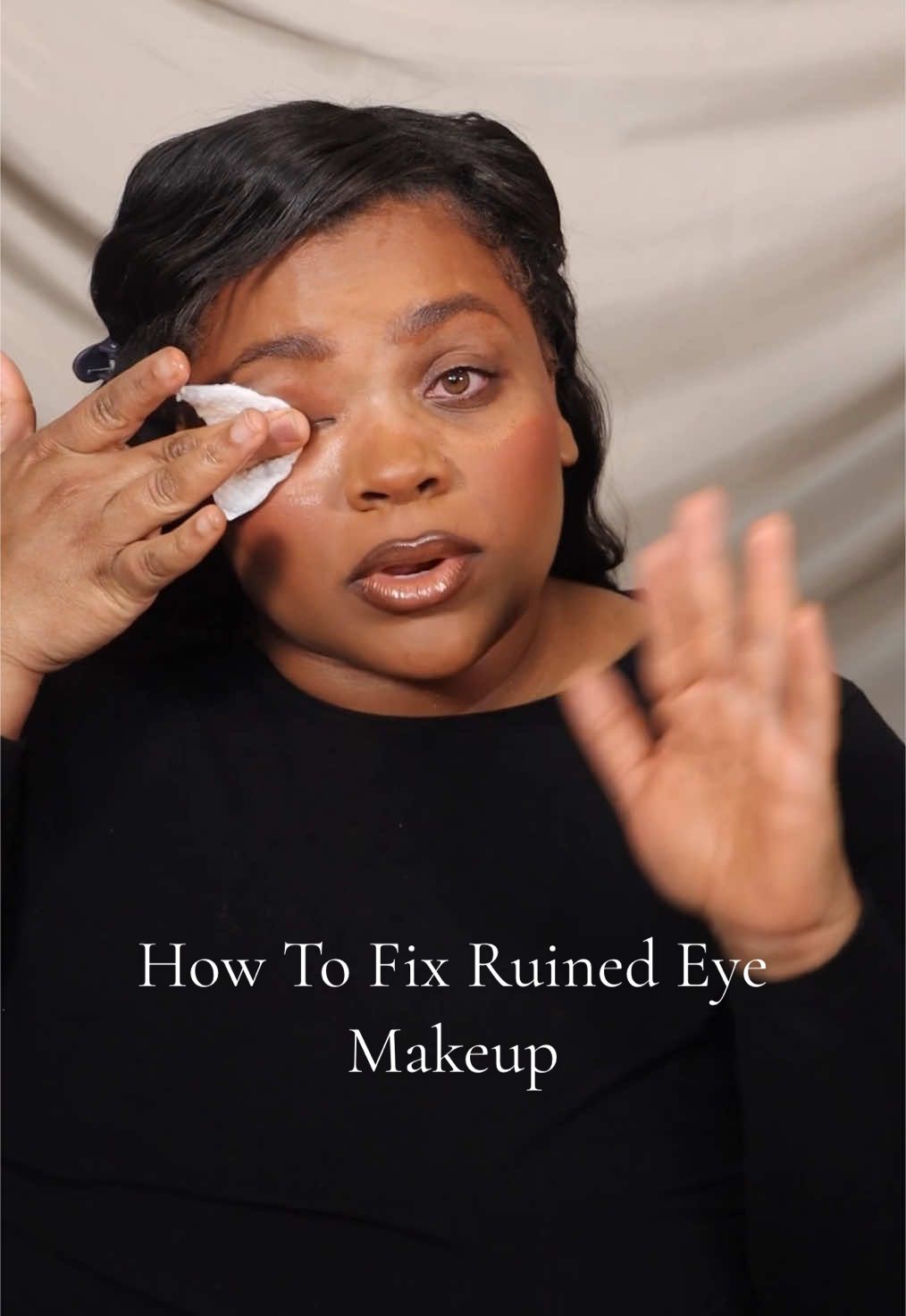 This is my go to way of fixing ruined eye makeup or even just to switch it out 💞