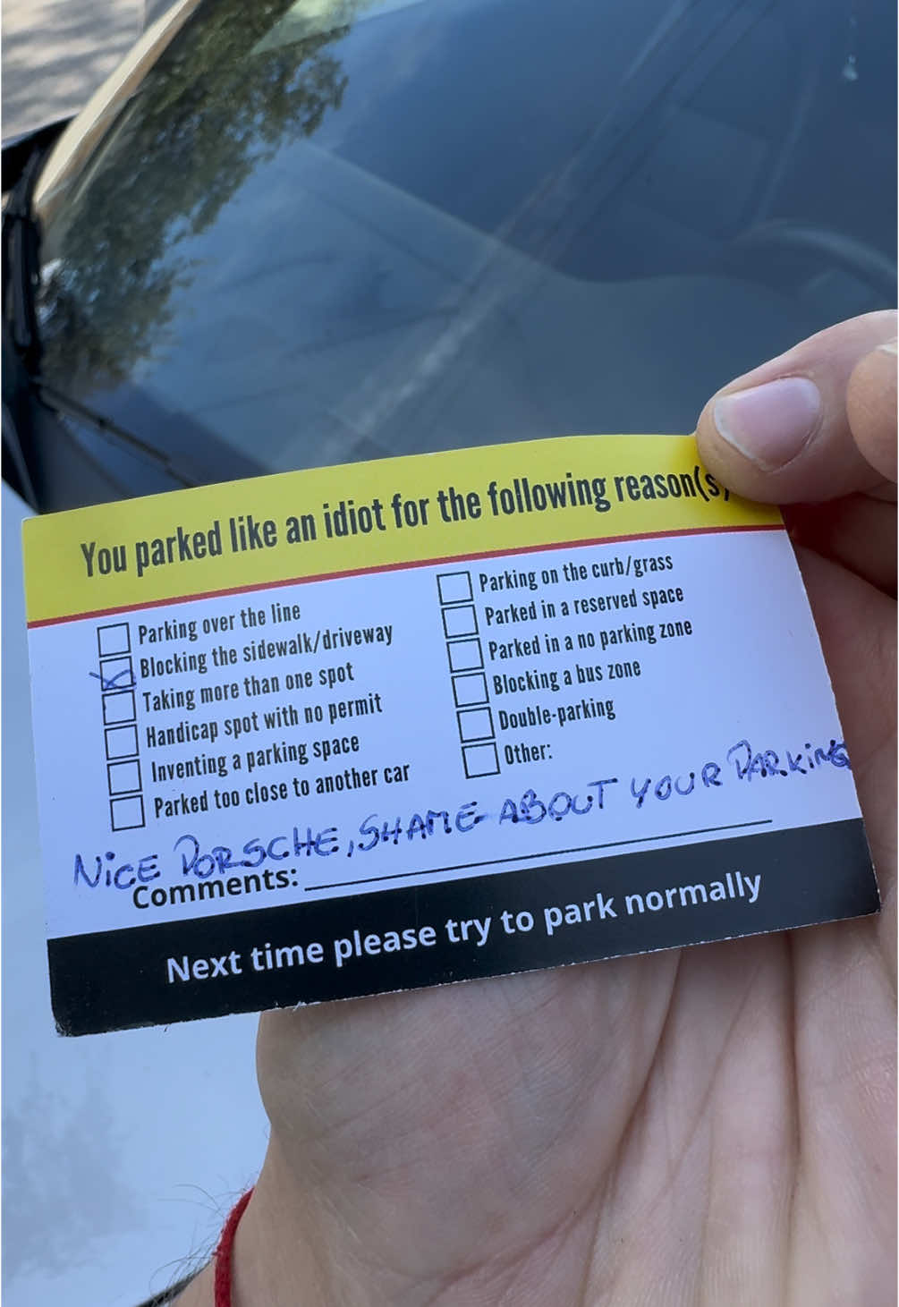 😒😒😒 #badparkingcard #badparking #badparkingcards 