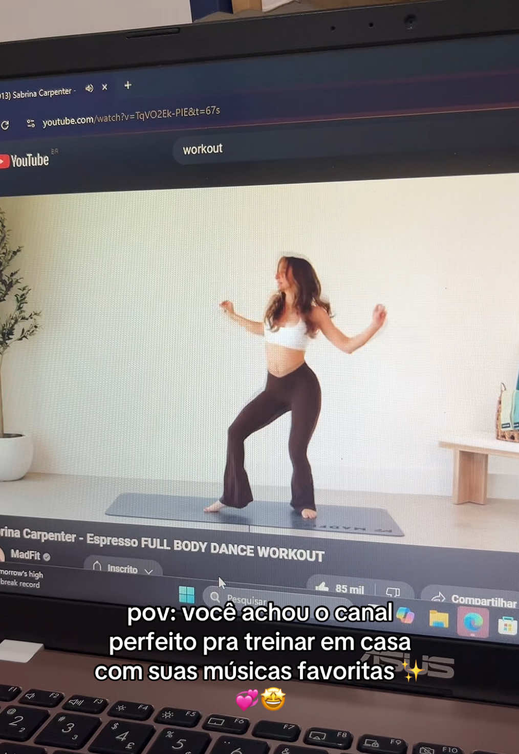 o nome do canal é MadFit! 🤩💞 eu particularmente amo muito esse canal #fyp #workout #gym #GlowUp 