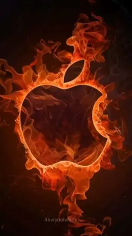 Apple Live wallpaper 4k #fire #apple #livewallpaper #4kwallpapers #iphone #creatorsearchinsights 
