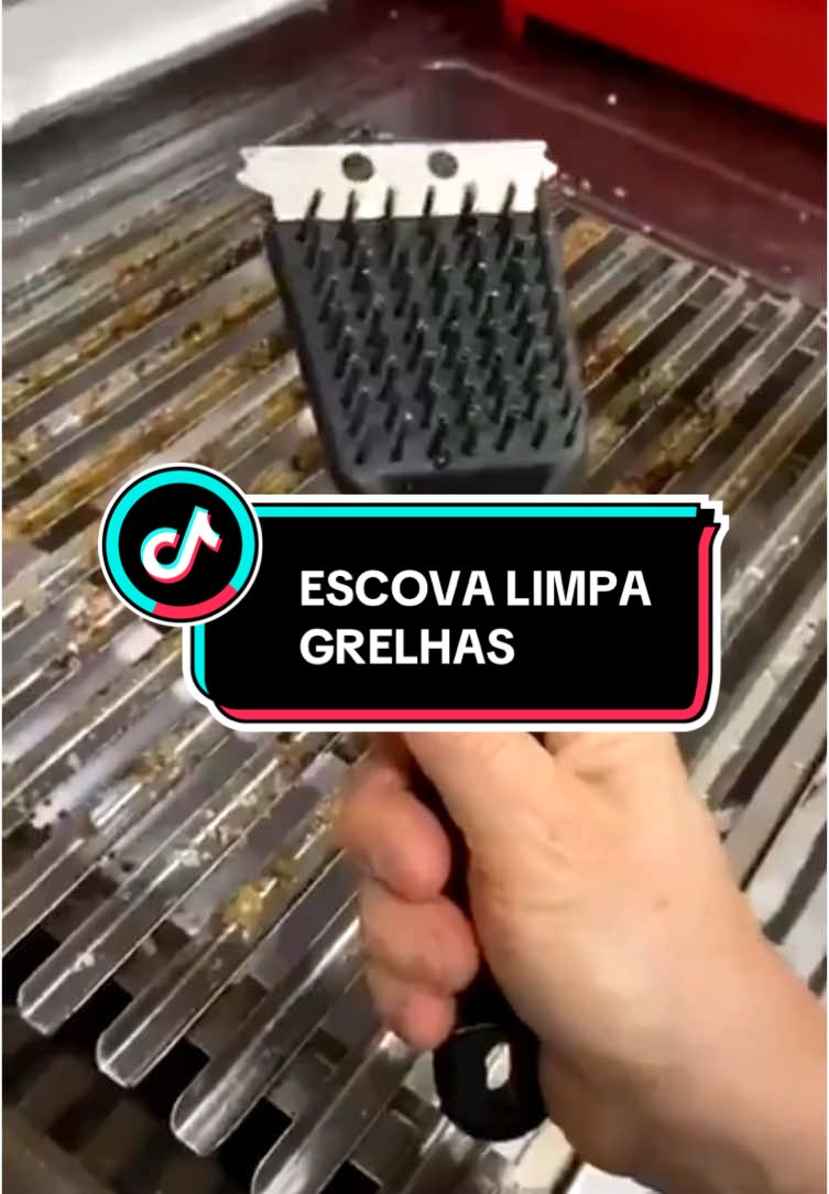 Link do Produto na Bio!! Escova Limpa Grelhas: Churrasco Sempre Perfeito!🛒