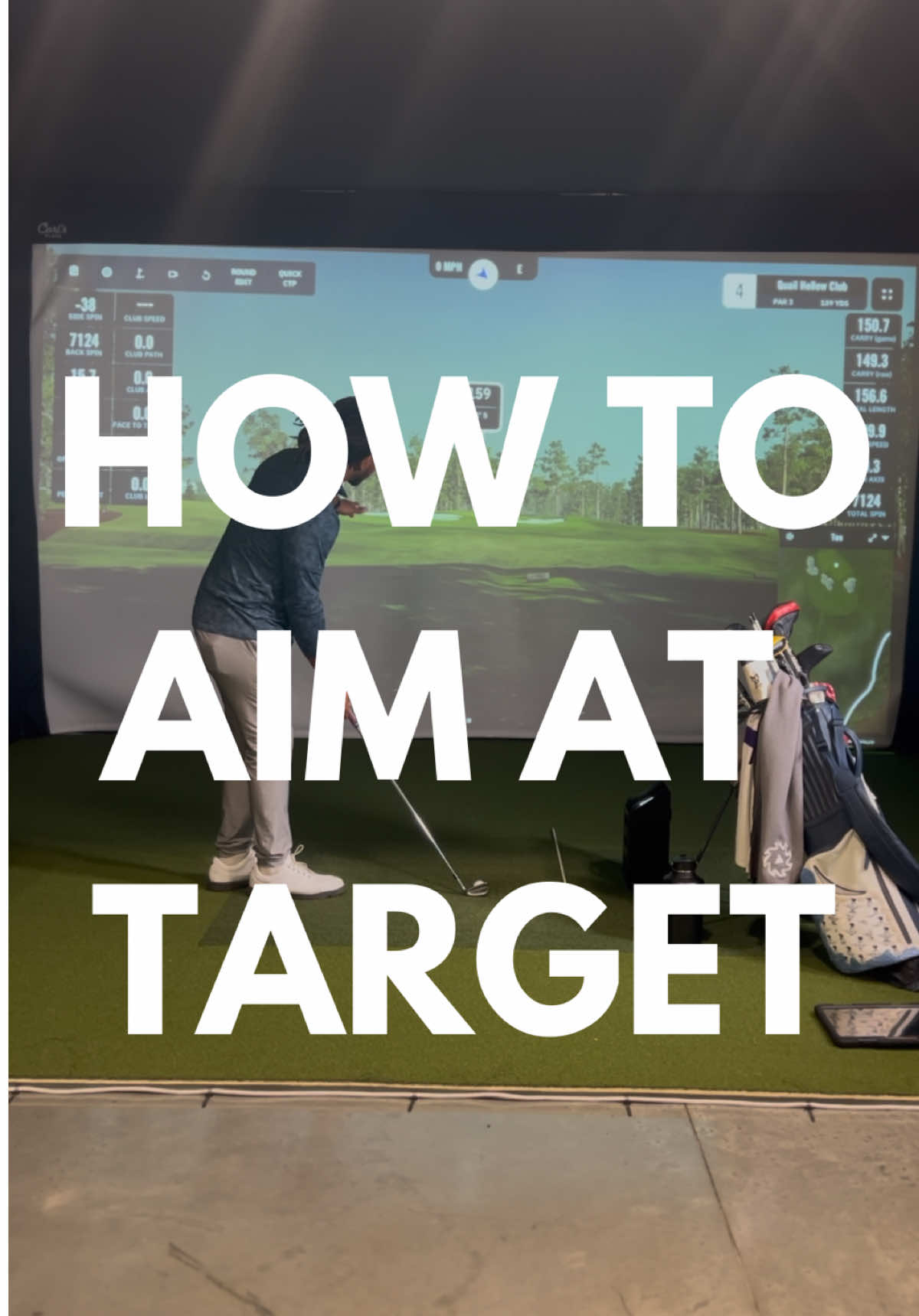 Struggling to hit your target? It might be where your aimed. Here’s how to help: 👉🏾Start by aiming your clubface at the target. 👉🏾 Then align your body while keeping your eyes on the target. Master this simple routine, and you’ll start hitting your mark more consistently. 🎯 #GolfTips #golfswing #fyp #explorepage 