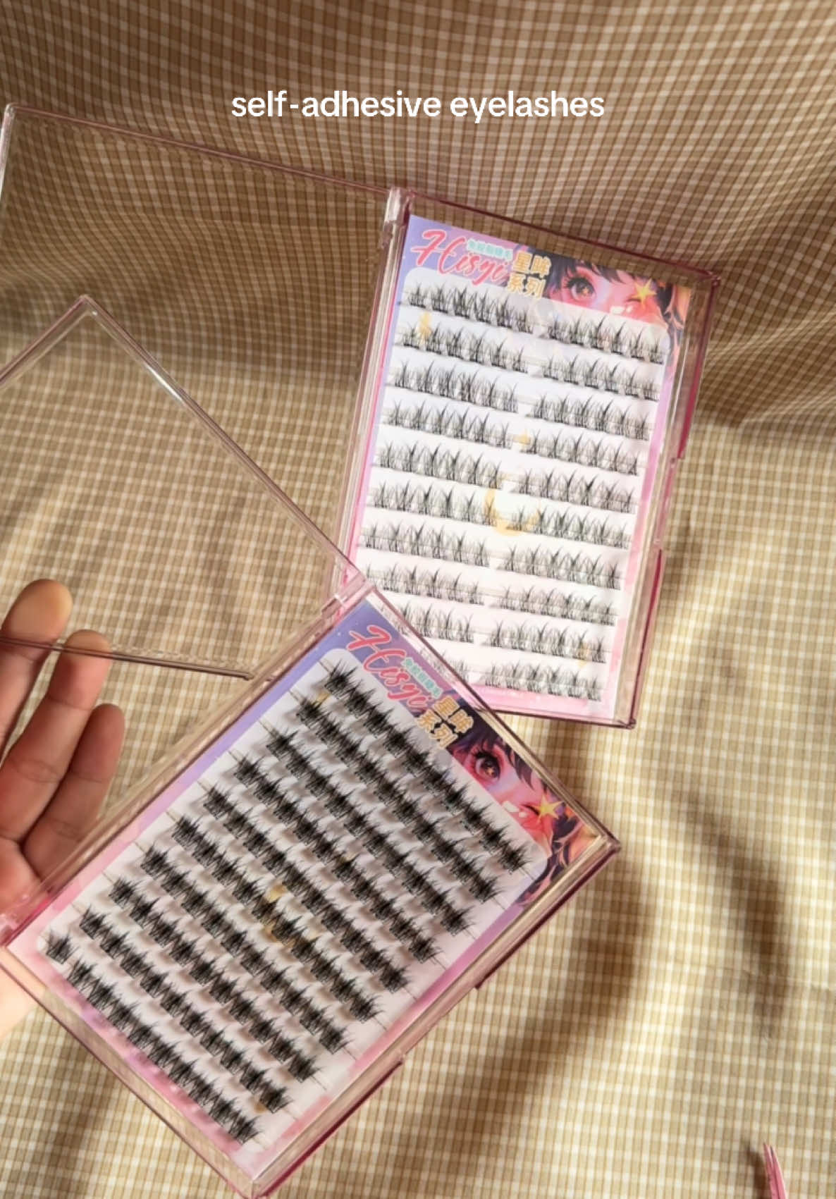 no need glue, easy to use, beginner friendly pa #noneedglueeyelashes #selfadhesiveeyelash #eyelashes #eyelashextensions #fyp #foryou #marieanne_14 #tiktokfinds #fangfuanmakeupshop 