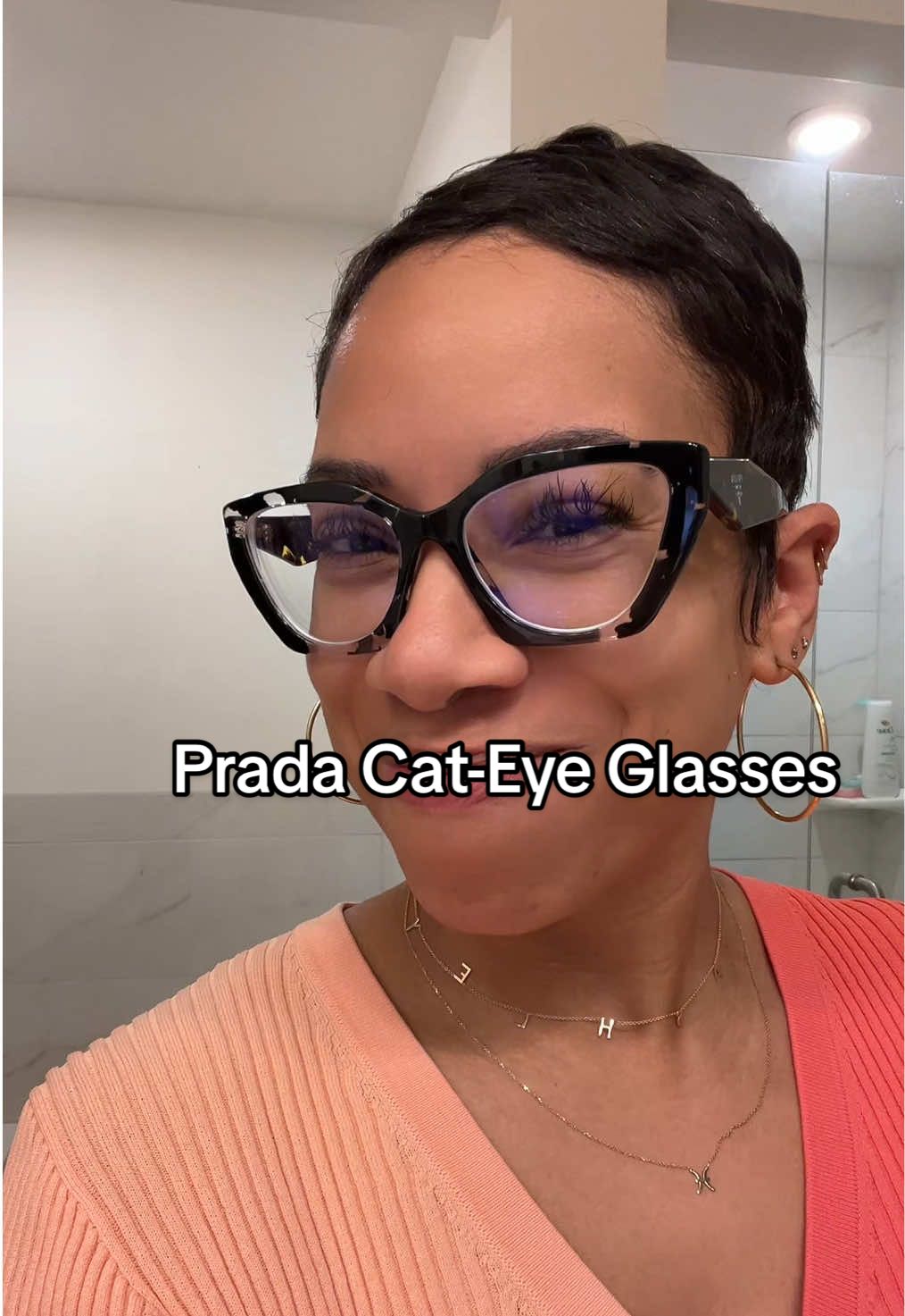 #stitch with @Ashley.Lanay got a 2nd pair of Prada glasses that were in my original try on video. Now I’ve got two shapes & colors for a variety of looks 🤓 #glasses #eyeglasses #prada #pradaglasses 