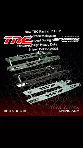 #check out na guys#fypviralシ #highqualitycontent #New TRC Racing  PLUS 2 Lighten Malaysian Concept Swing Arm  Design Heavy Duty Sniper 150 155 8006 Only ₱6,800.00!