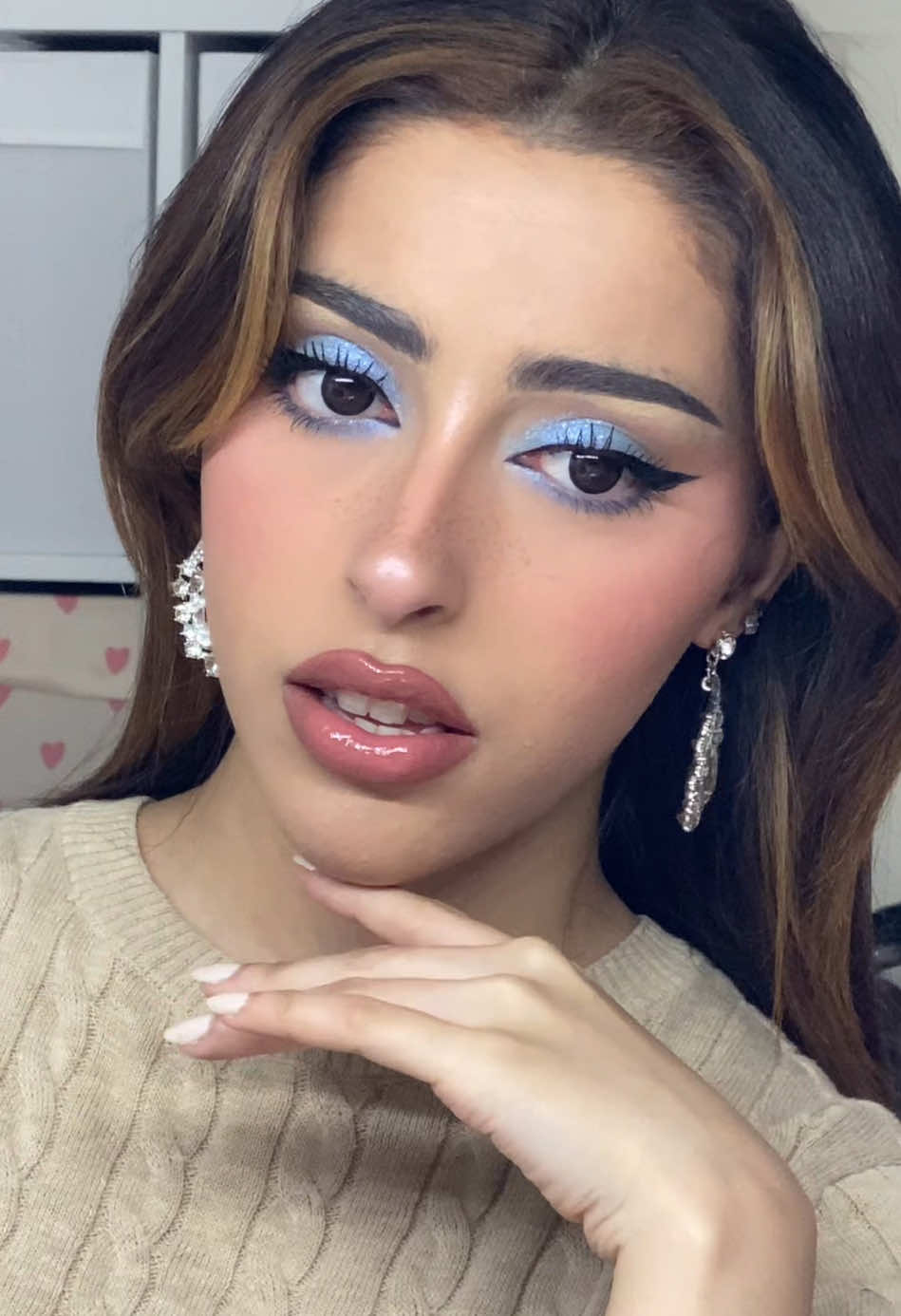Blue baby 🩵 ##ميكب_ارتست##makeuptutorial##grwm