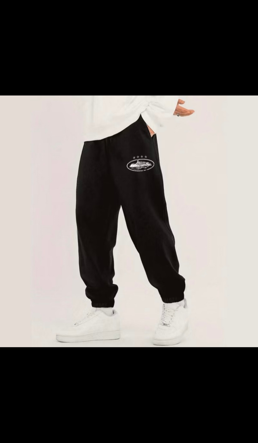 Calça Moletom jogger streetwear estampada Cortez básica  link na bio 🤯🤯#modamasculina #streetwear 