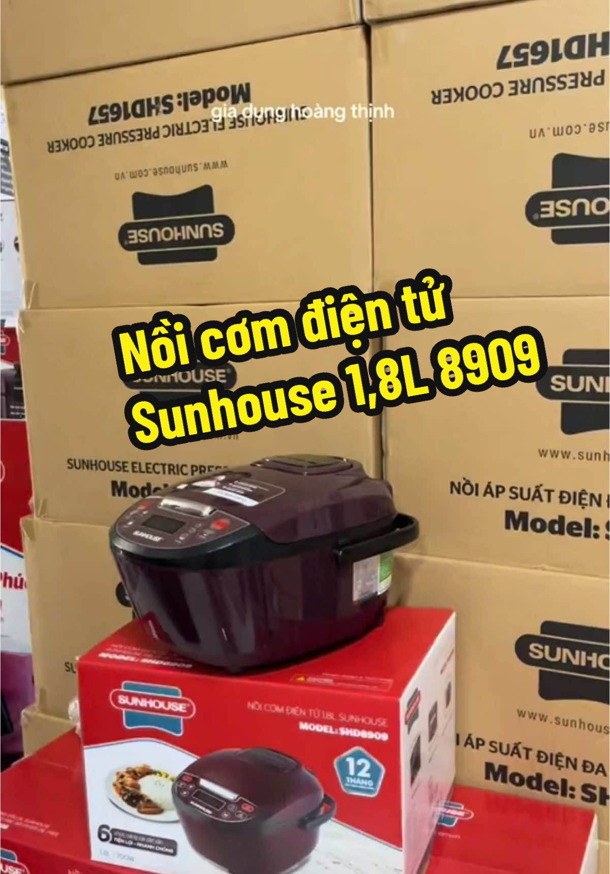 Nồi cơm điện tử 1,8 l Sunhouse 8909#g#giadunghoangthinhx#xuhuongg#giadungn#noicomn#noicomdienn#noicomdiendanangn#noicomdiencuckoon#noicomdienminidanangn#noicomdientun#noinaucom