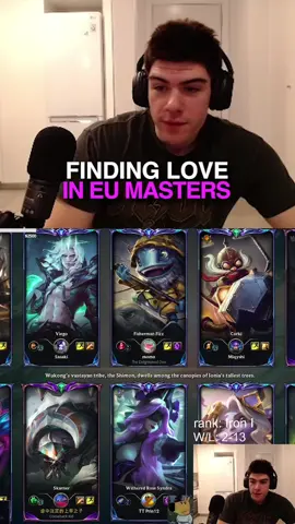 FINDING LOVE IN EU MASTERS ❤️ #fyp #cultclips #leagueoflegends #nickich 