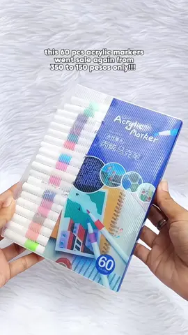 60 pcs acrylic markers is on sale #acrylicmarker #acrylicpainting #markerpen #stationary 