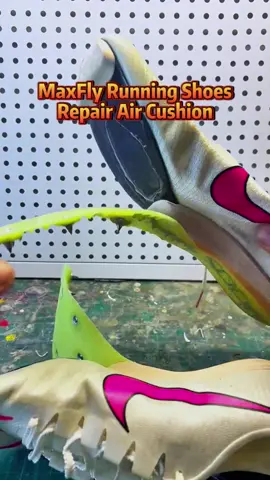 This is the first time to repair this kind of spiked shoes 👟 #shoes #sneakers #DIY #fashion #asmrsounds #asmr #shoerepair #CleanTok #cleaning #shoeswashing #NIKE #fyp 