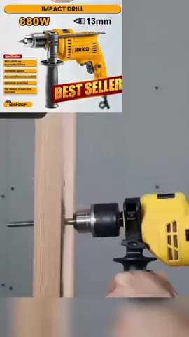Mall INGCO ID68016P 13mm Impact Drill 680W for Heavy Duty Drilling ((Variable speed, Forward / Reverse Switch & Hammer Function & for metal, wood and concrete)#philippines #fyp #fouryou #hardwaretools #goodthing 