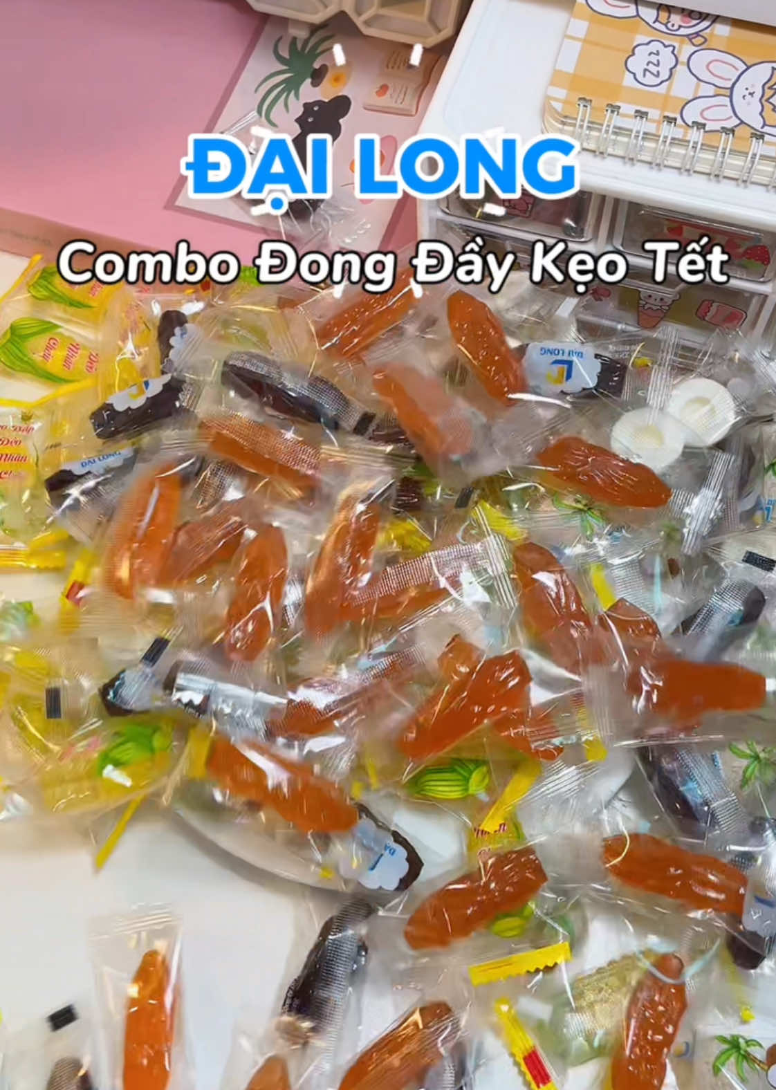 Kẹo tết Đại Long #banhkeodailong #keodailong #dailong #huynieunbox #banhkeotet #keotet #tet2025 #xh 
