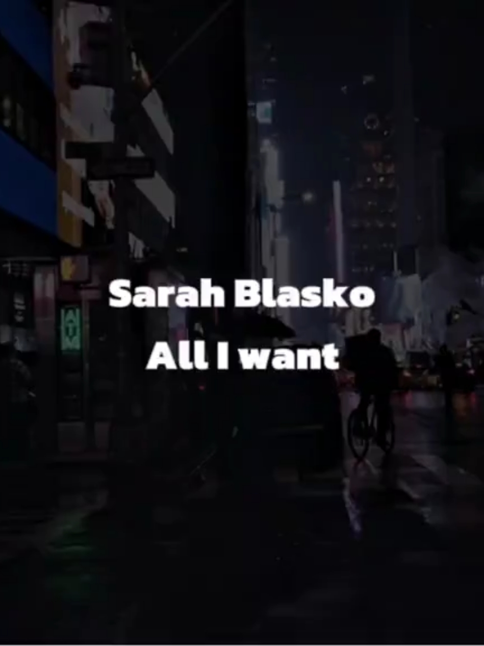 Sarah Blasko - All I want (remix version)  #alliwant #sarahblasko #remix #lyrics #liriklagu #storymusic #fyp 