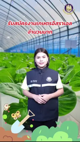 รับสมัครไปทำงานภาคเกษตรในรัฐอิสราเอล  เปิดรับสมัครตั้งแต่วันที่ 4-8 มกราคม 2568 ##หางานต่างประเทศ##อิสราเอล##งานเกษตร##งานต่างประเทศ##หางาน##ทำงานอิสราเอล##ทำงานภาคเกษตร##กรมการจัดหางาน##กระทรวงแรงงาน