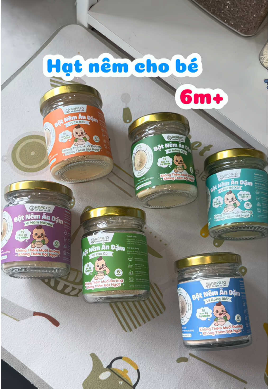 Không có tg nấu nước daisy tạo ngọt cho con thì các mẹ tham khảo hạt nêm từ rau củ của Anpaso nha, mình dùng cho Shi rất trộm vía ạ ❤️✨#hatnemanpaso #hatnemchobe #andam #andamcungbe #samtetbaovui #mebimsua #mamisushi #xhtt #xhtiktok 