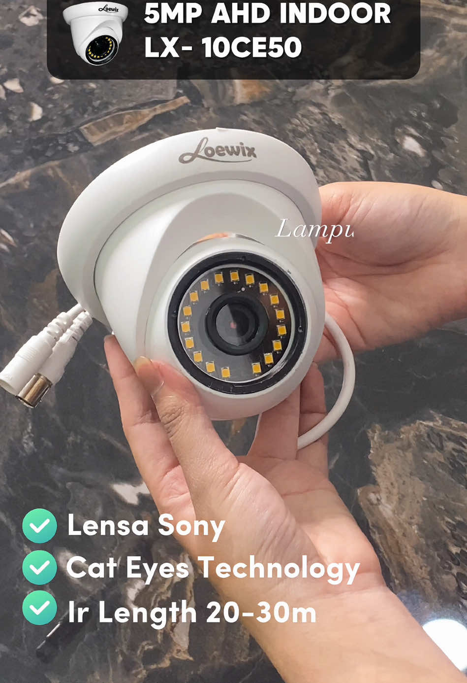 Kamu cari CCTV AHD dengan hasil rekaman yang jernih? Ini sih solusinya🤩 Sudah 24jam berwarna lagi🤩🤗 #loewix #loewixcameracctv #brandlokal #loewixcctv #fyp 