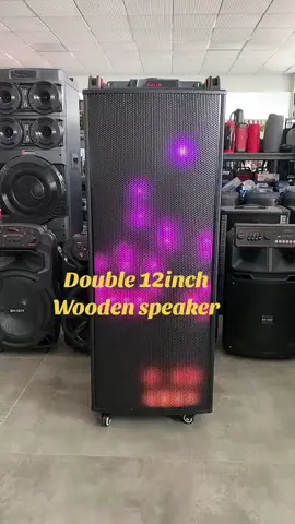 Double 12inch wooden speaker with wireless mic#oem#odm#fty#foryoupagee#speaker#bass#bluetoothspeaker#partyspeaker#蓝牙音箱#音箱源头工厂#k歌音箱#音箱#wholesale#tk#tiktok#china#factory