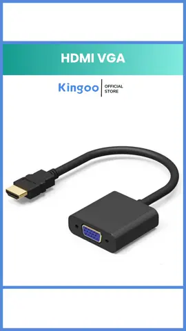 Converter HDMI TO VGA! Jadi lebih mudah 2 layar kaya gini #kingoo #kingootoko #techtok #belilokal #hdmi #vga #hdmitovga #converterhdmi #kabelvga #converter #adapterhdmi #fyp #fyppp 