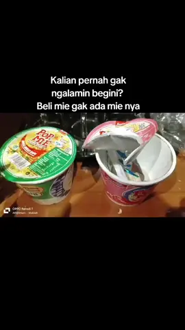 kalian pernah gak ngalamin begini? beli mie gak ada mie nya #popmie #indofood 