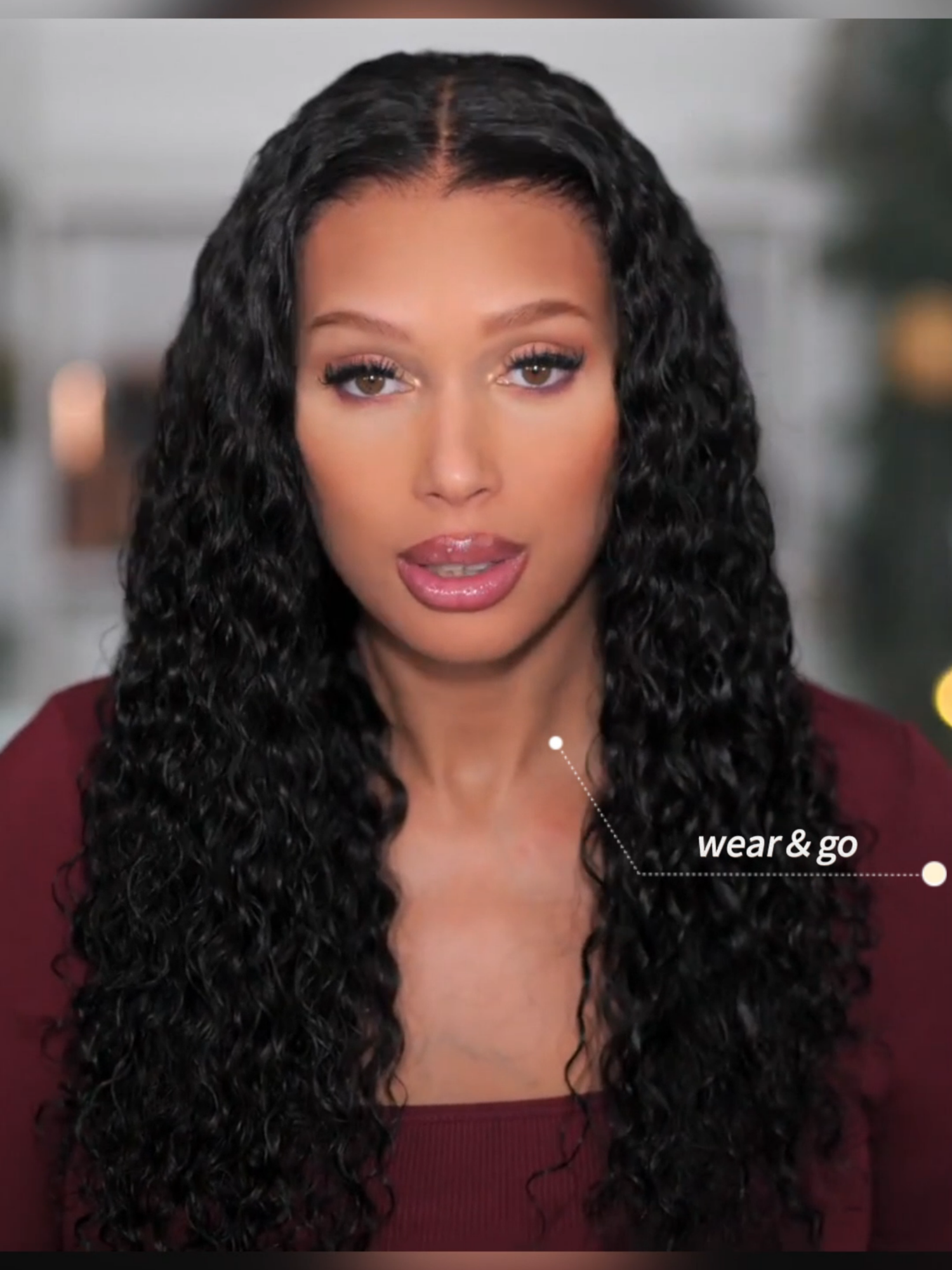 100% Glueless Weargo🥳Popping Curls always bring beauty easily! Hair: Ani8010 #myfirstwig #curly #wiginstall #gluelesswig #weargowig #whatyouseeiswhatyouget #nobabyhair #blackgirlmagic #wigreview