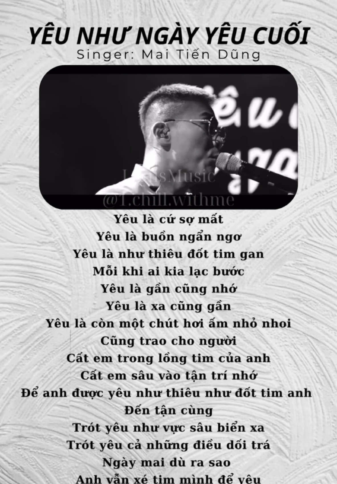 “Cất em trong lồng tim của anh Cất anh sâu vào tận trí nhớ…” | Yêu như ngày yêu cuối - Mai Tiến Dũng  #maitiendung #viral #music #fypシ゚  #nhachaymoingay #nhacnaychillphet  #LouisMusic #lyrics #trending #song #LearnOnTikTok #xuhuong #coversong 