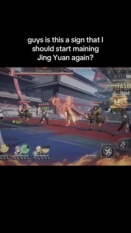 I pretty much cast aside my Jing Yuan as soon as Jingliu came out and never returned to him until Sunday came out and lately… I mean for pure fiction he definitely is better but I’m starting to think he is better than my Jingliu in general😭🙏 #hsr #HonkaiStarRail #jingyuan #jingliu #main #sunday #hoyoverse #bronyasfav 