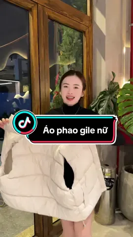 Áo phao gile nữ da mềm #nguyễn_thuý_hiền 
