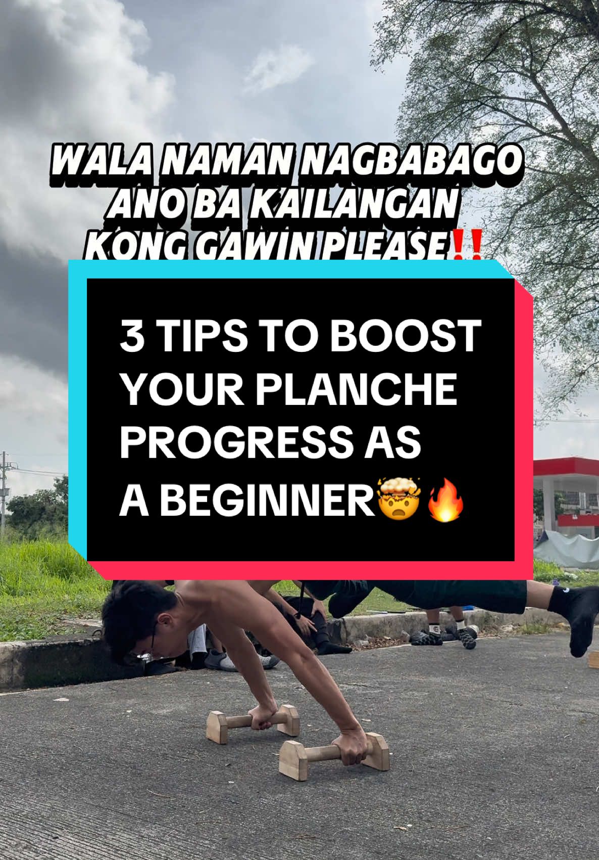3 tips to boost your planche progress as a beginner 🤯🔥#calisthenics #beginner #planche #tips #planchetips 