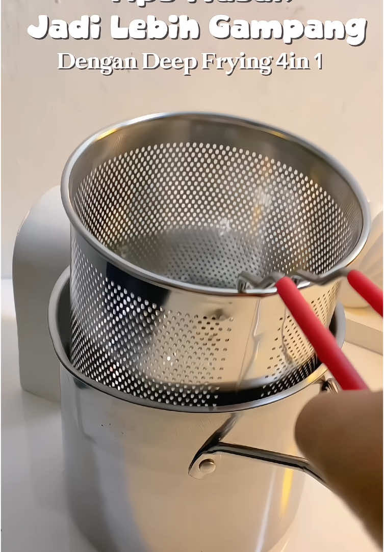 Menggoreng jadi lebih mudah pakai ini 🥳 #deepfryer #penggorenganantilengket #spiilalatdapur #fyp 