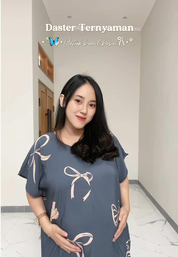 Bumil busui ini dasternyaa lucu bgt, harga cuma 37rb an💙 #dastermurah #dasterkekinian #dasterbumil 