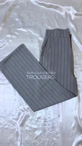 Women's Wide-Leg Suit Pants | High-Waisted | Striped Suit Pants #nongarterizedtrouser #trousers #nogartertrouser #stripedtrousers #officetrousers #nongarterizedtrouserpants #csndice 