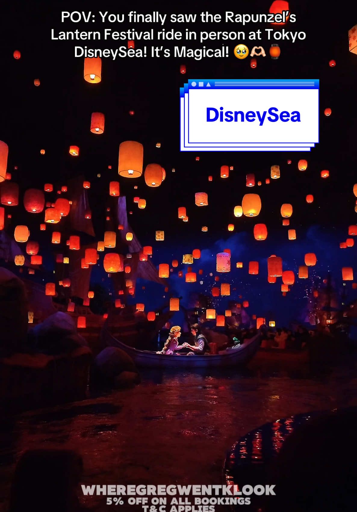 POV: You finally saw the Rapunzel’s Lantern Festival ride in person at Tokyo DisneySea! It’s Magical! 🥹🫶🏻🏮 #wheregregwent #traveltiktok #japan #disneysea 