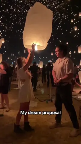 Straight out of Tangled 😍 (@cearrab) #proposal #shesaidyes #lanternfestival #goldenhour  My dream proposal