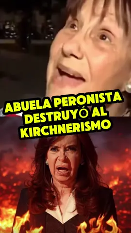 ABUELA PERONISTA DESTRUYÓ AL KIRCHNERISMO  #abuela #peronista #kirchnerismo #cristinakirchner #milei #javiermilei #mileipresidente #argentina🇦🇷 