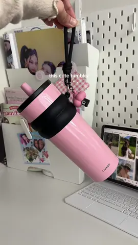 love this ceramic liner tumbler in black & pink ✨ #civagotumbler #pinktumbler 