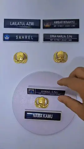 Persiapan Pelantikan 2025 Pakai Name tag Dan Pin Korpri.  #pppk #asn #pns #pinkorpri #korpri #fyp 