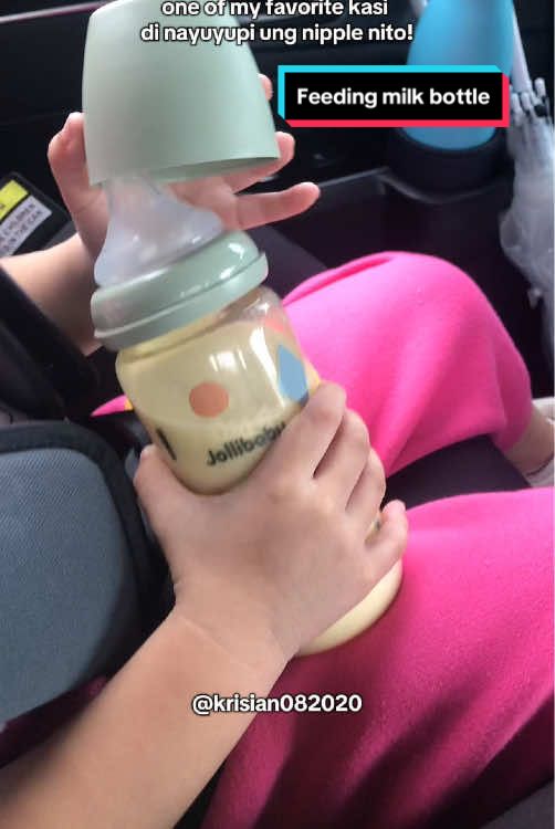 Di nayuyupi ung nipple! #feedingbottle #bottlefeeding #milkbottle #krisian082020 