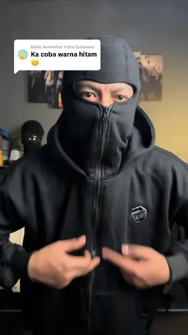 Membalas @Indra Gunawan  Hoodie balaclava varian warna hitam #hoodie #hoodiebalaclava #hoodieninja #benkzz 