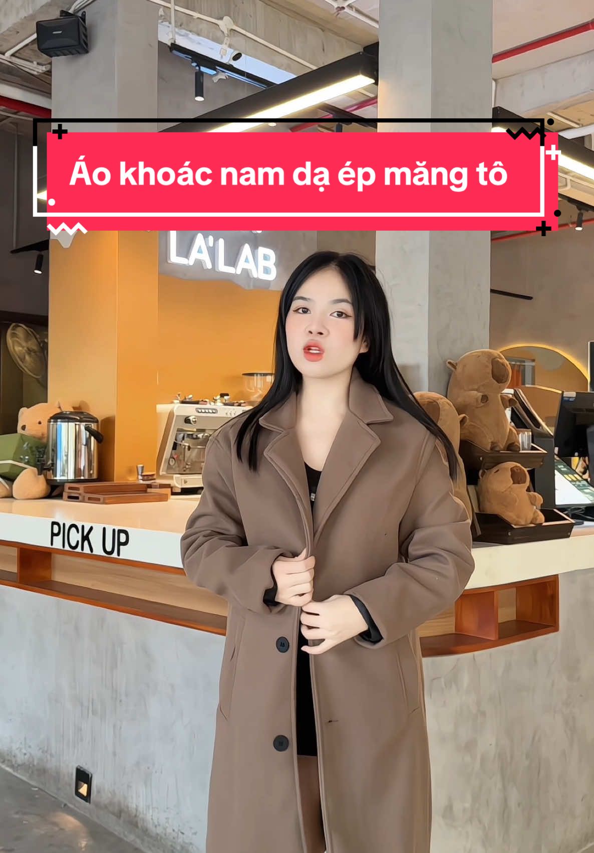 Áo khoác nam dạ ép măng tô