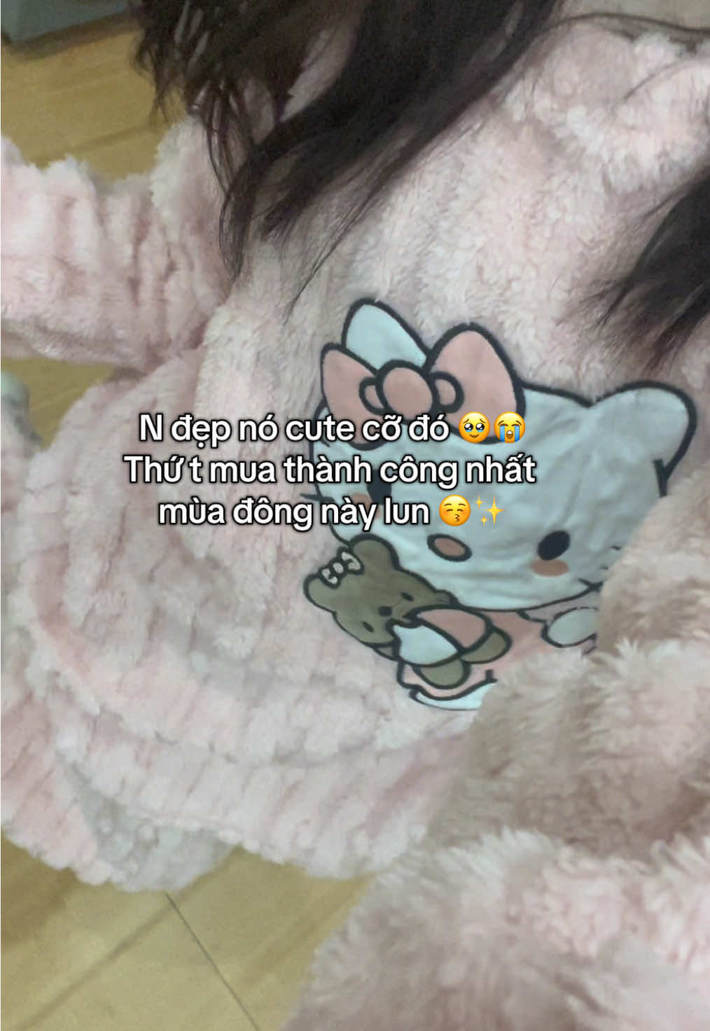 Aaa ai tặng bộ nì chắc iu lun mất 🥹😭 iu qá maaa #dongu #hellokitty 