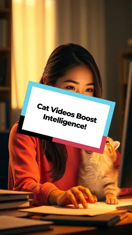 Watching cat videos can actually make you smarter... #CatVideos #BoostYourBrain