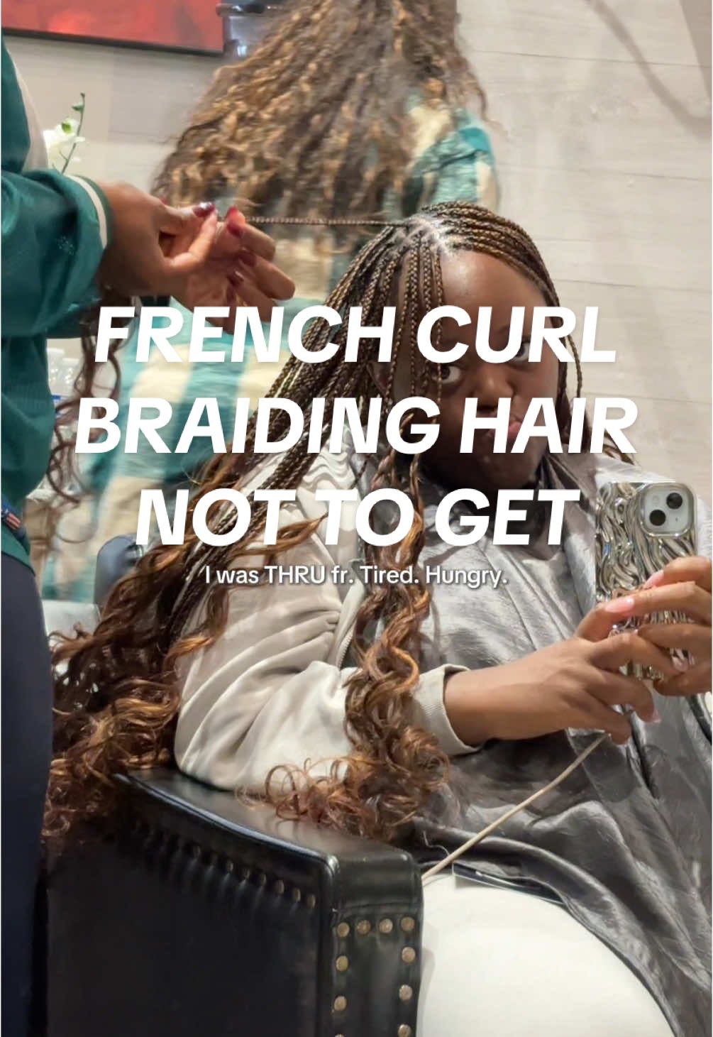 French curls at what cost fr ugh do yall have hair recommendations? #frenchcurlbraids #creatorsearchinsights #braidinghair #chisluxebraidinghair #atlantacontentcreator #atlantainfluencer #blackgirlvlogs #hairvlog #gwinnettbraider 