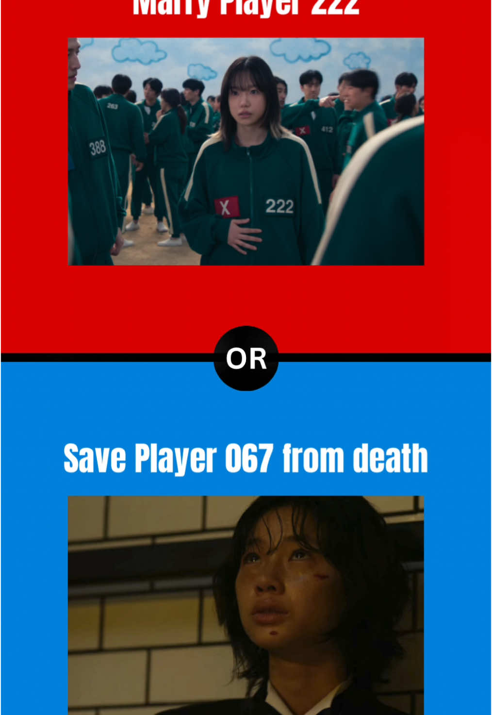 Part 102 | Would you rather? #wouldyourather #squidgame #squidgameseason2 #player222 #player456 #viralvideo #fyp 