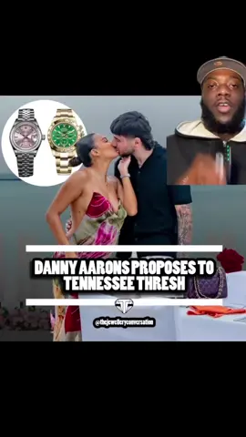 Breaking down the ring and watches at Danny Aaron’s proposal to Tennessee. @Footasylum can you help me find love too???? #dannyaarons #tennesseethresh #rolex #proposal #weddingring 