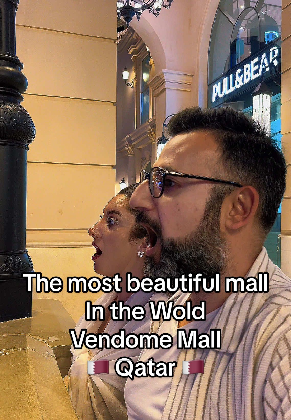 This view from the most beautiful mall in the world - Vendome Mall in Qatar #travel #travltiktok #traveltok #traveltips #qatar #doha #vemdomemallqatar #vendomemall #amazingview #funny #shopping 
