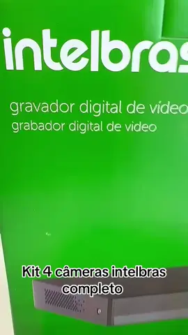 Kit 4 câmeras intelbras completo #tendencia#SegurançaEletrônica#tecnologia 