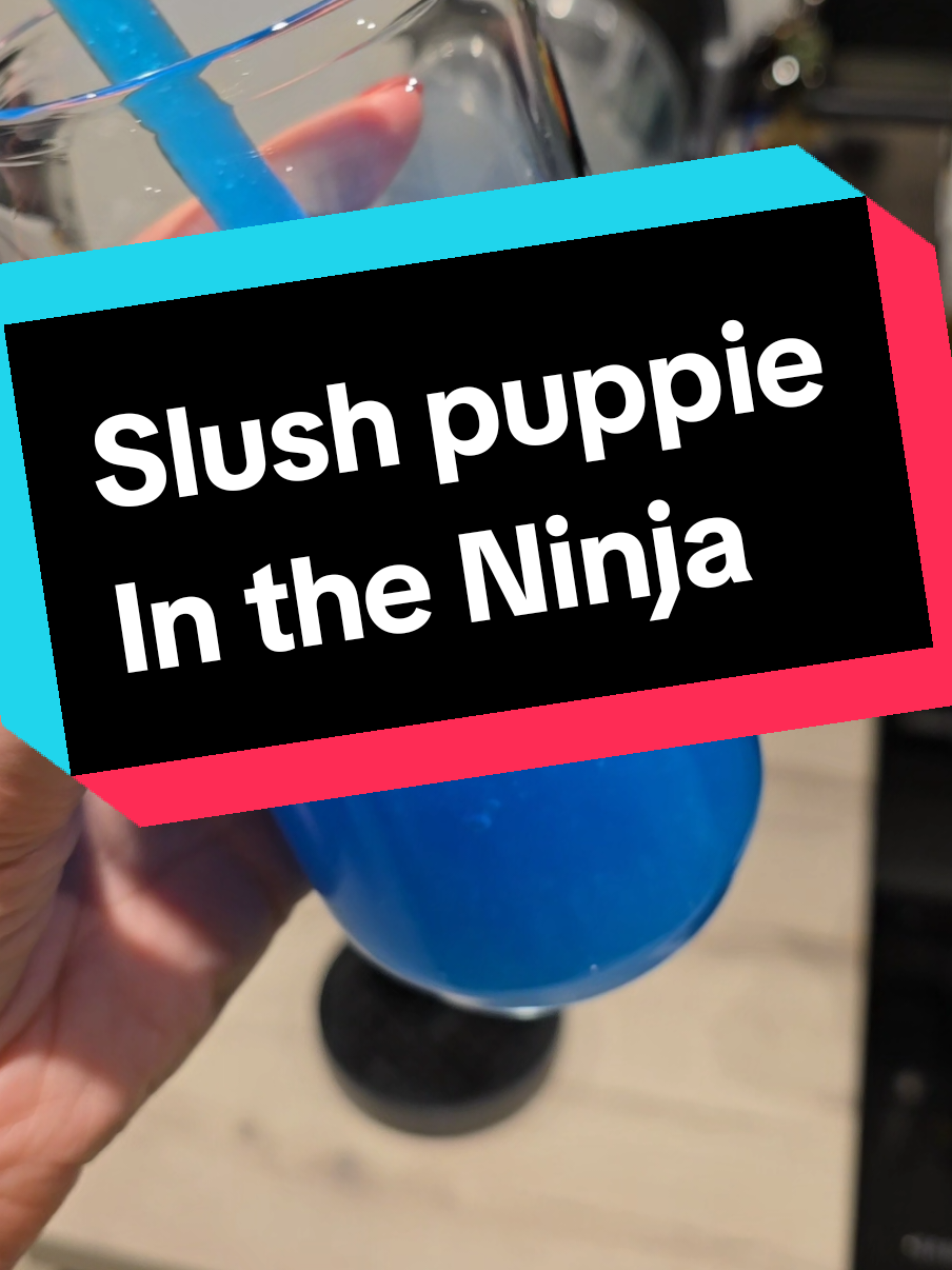 Blue slush puppie in the Ninja Slushi 💙🎉🌟 #ninja #slushie #slushiemachine #ninjaslushi #frozendrinks #slushpuppie 