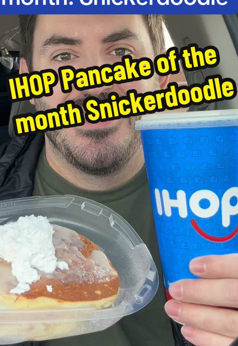 @IHOP These Snickerdoodle pancakes were amazing, please consider keeping them full time! #ihop #ihoppancakeofthemonth #snickerdoodlepancake #tryingfoodforyou #tryingfood #Foodie 
