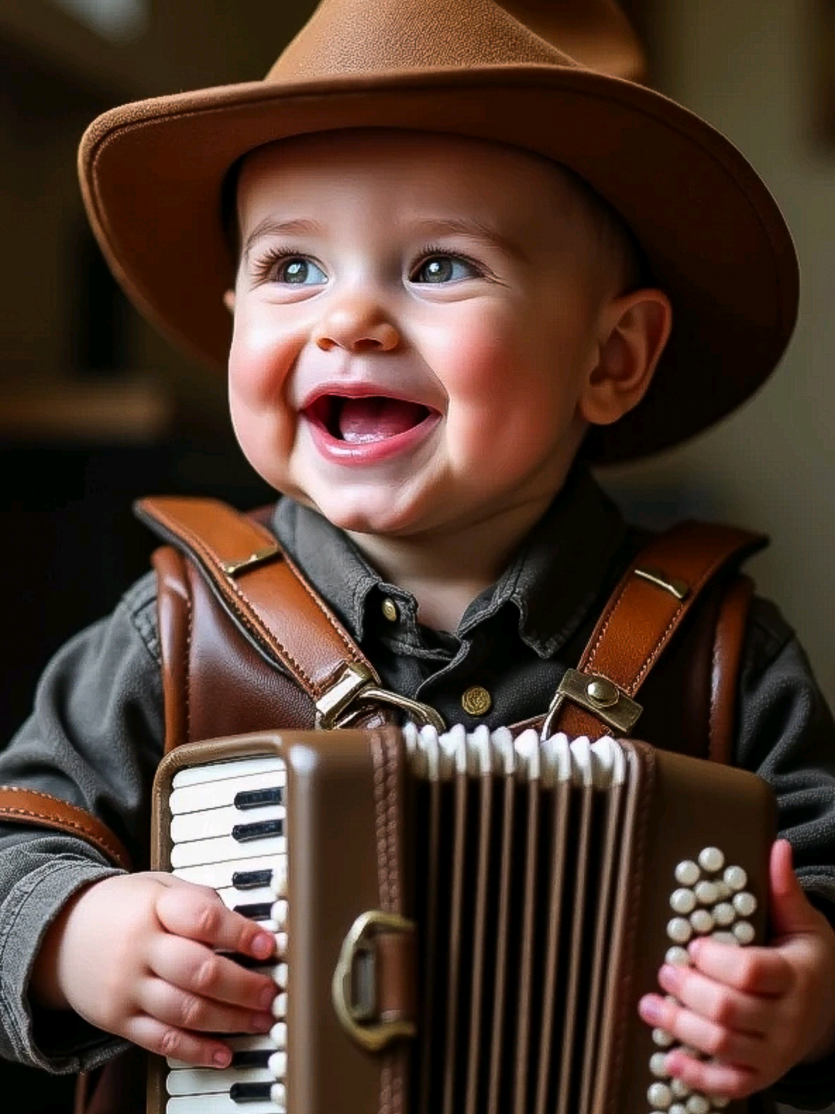 mostre para sua a avó #ia #kidsoftiktok #cut #babycute #fyp bebê tocando instrumento #babydance 